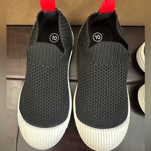 Cat & Jack Mesh Slip On shoes - Black - size 10 - TWO PAIRS.